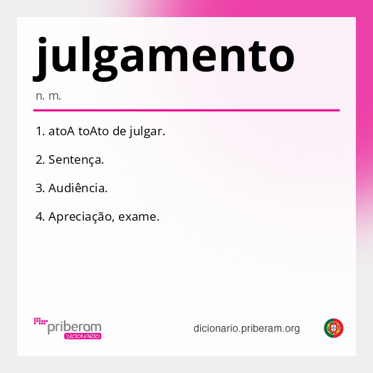 Significado de julgamento