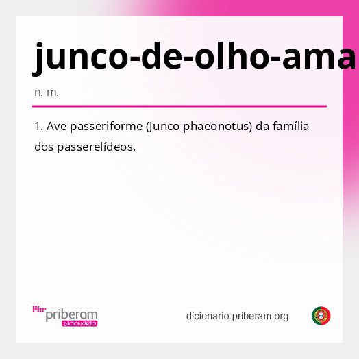 Significado de junco-de-olho-amarelo