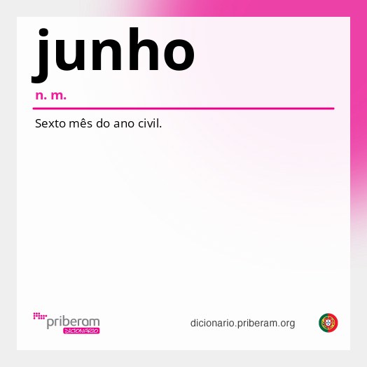 Significado de junho