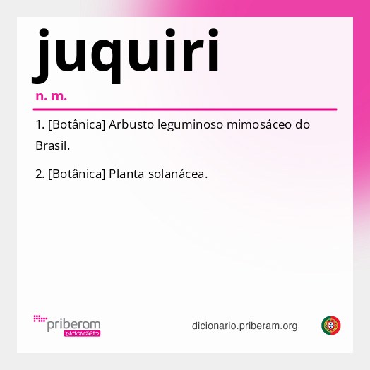Significado de juquiri