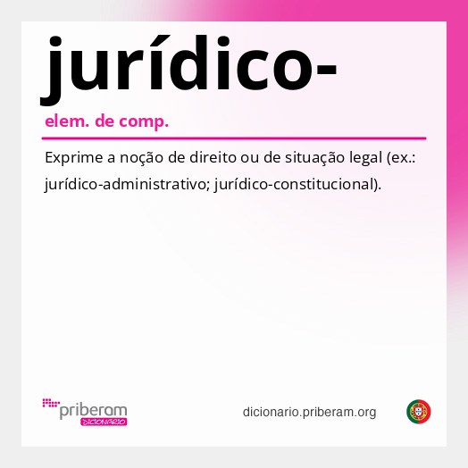 Significado de jurídico-