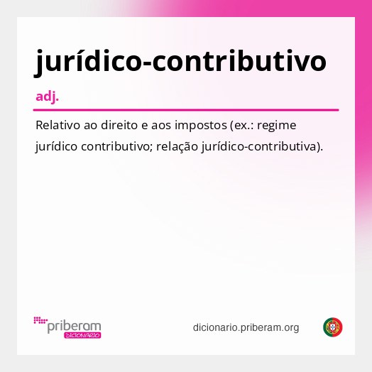 Significado de jurídico-contributivo