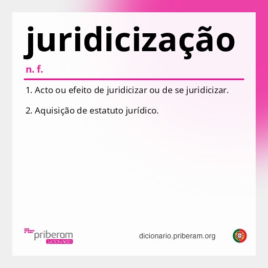 Significado de juridicização