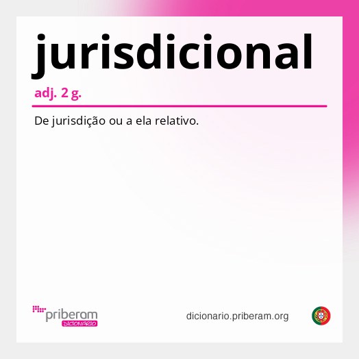 Significado de jurisdicional