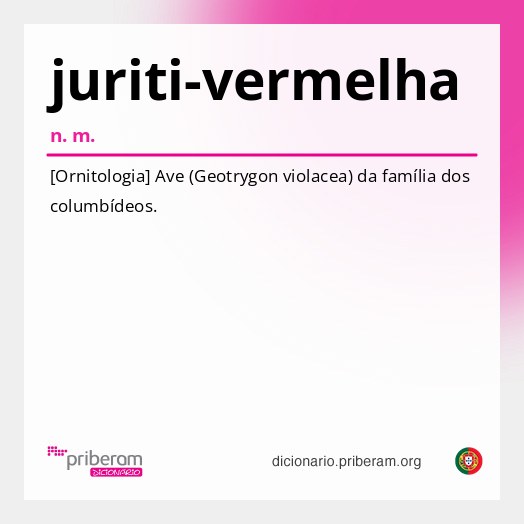 Significado de juriti-vermelha