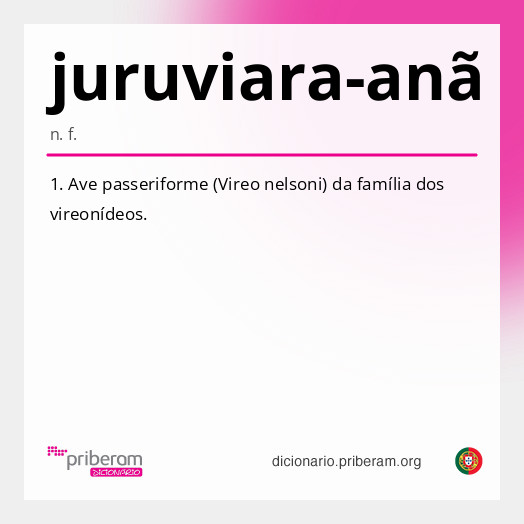 Significado de juruviara-anã