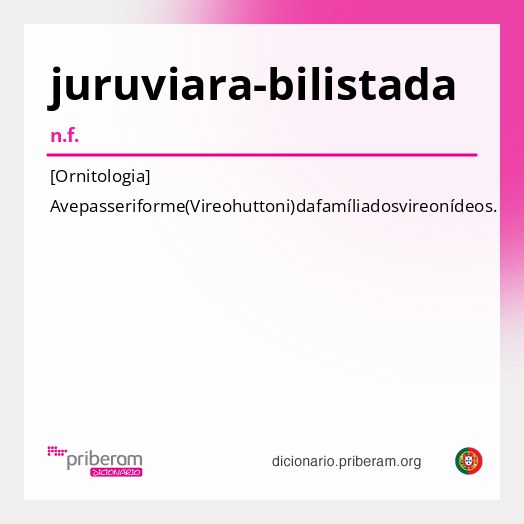 Significado de juruviara-bilistada