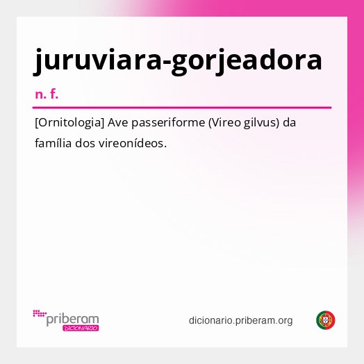 Significado de juruviara-gorjeadora