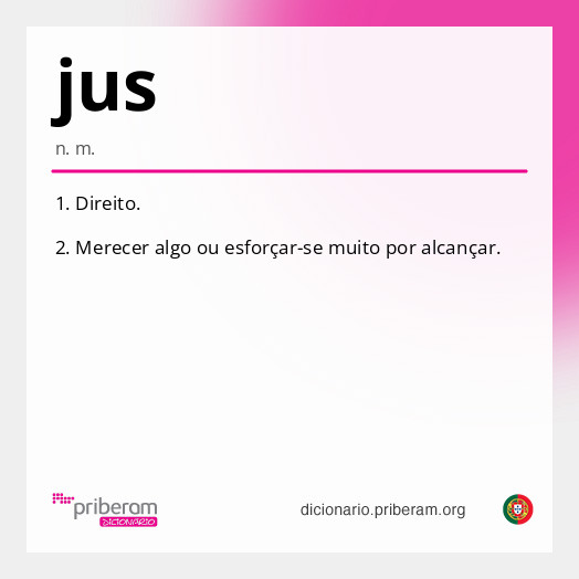 Significado de jus