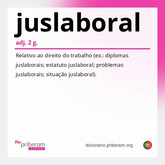 Significado de juslaboral