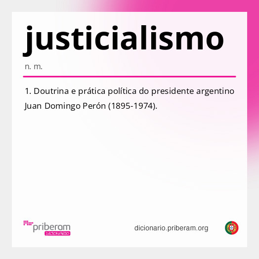 Significado de justicialismo