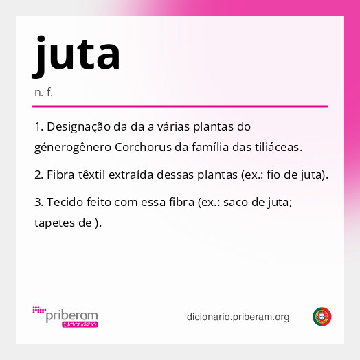 Significado de juta