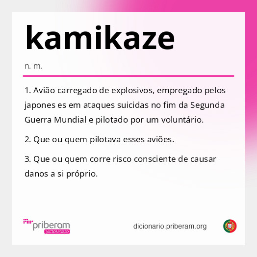 Significado de kamikaze