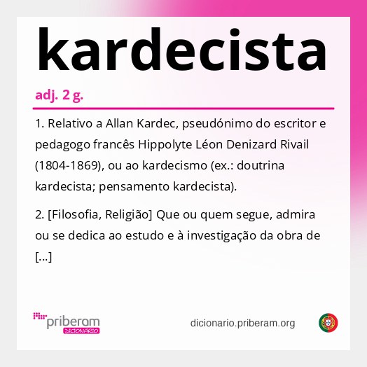 Significado de kardecista