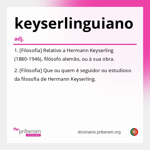 Significado de keyserlinguiano