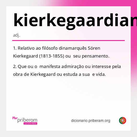 Significado de kierkegaardiano
