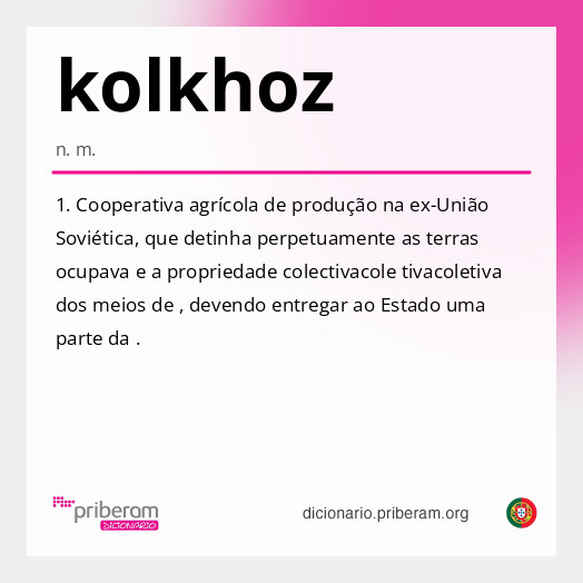 Significado de kolkhoz