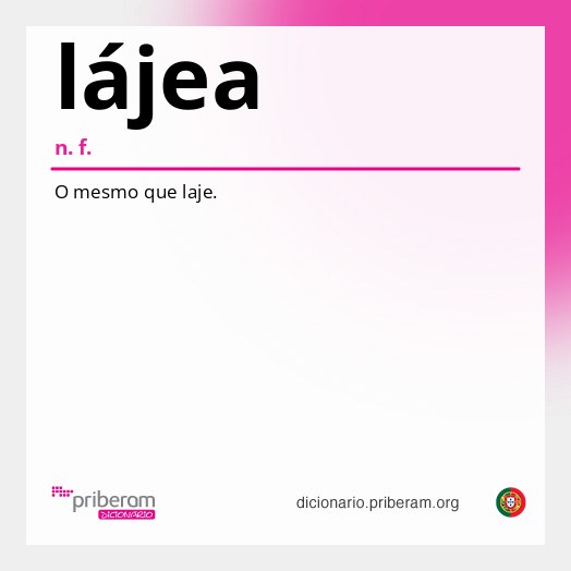 Significado de lájea