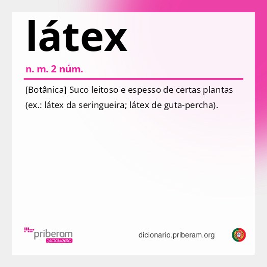 Significado de látex