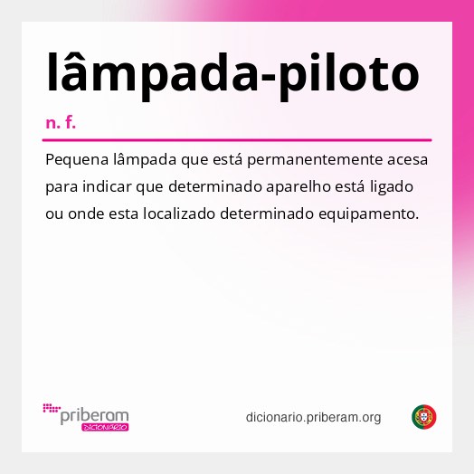 Significado de lâmpada-piloto