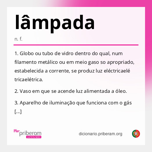 Significado de lâmpada