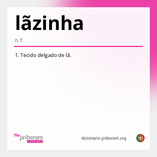 Significado de lãzinha