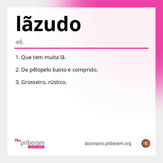 Significado de lãzudo