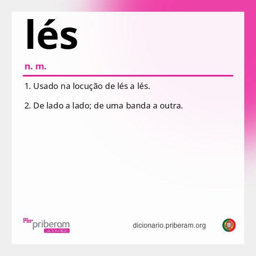 Significado de lés