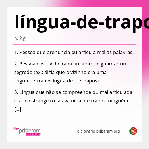 Significado de língua-de-trapos