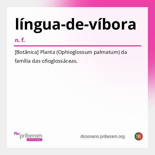 Significado de língua-de-víbora