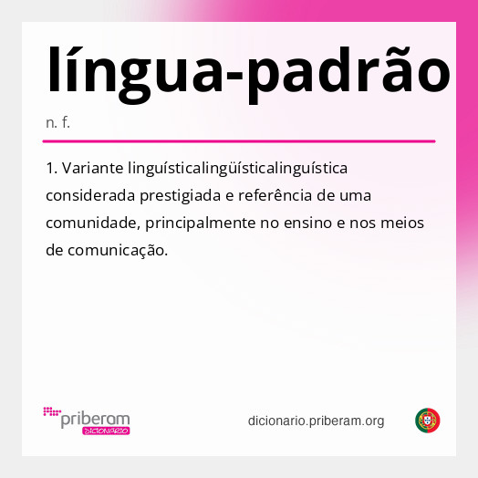 Significado de língua-padrão