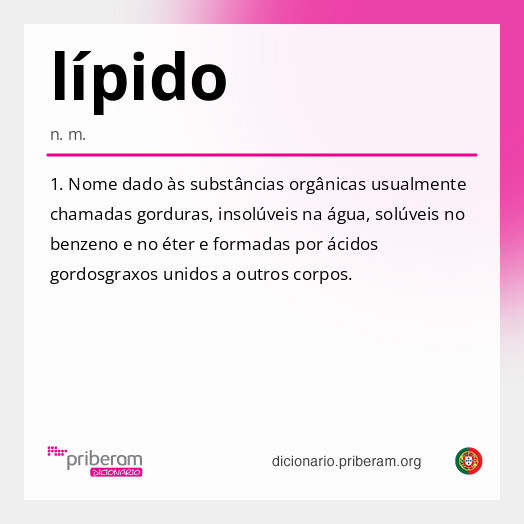 Significado de lípido