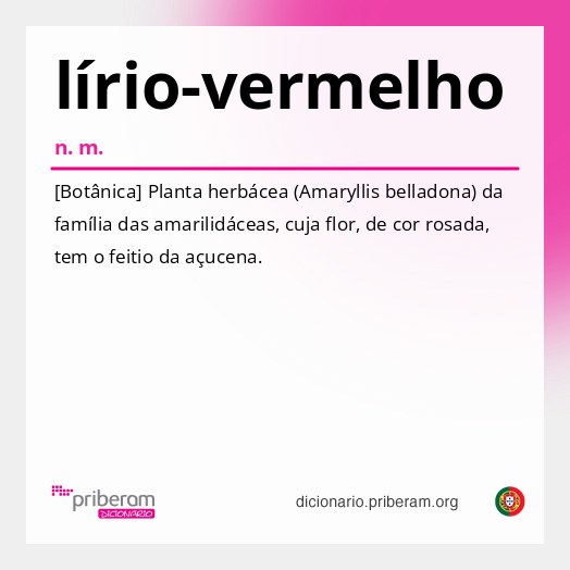 Significado de lírio-vermelho