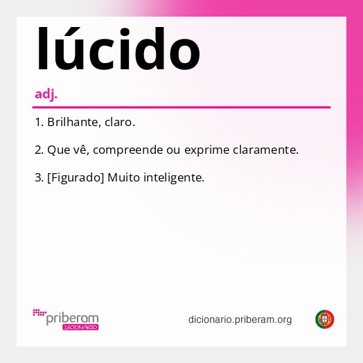 Significado de lúcido
