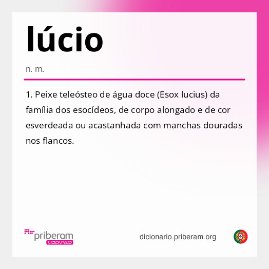 Significado de lúcio