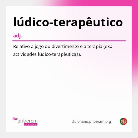 Significado de lúdico-terapêutico