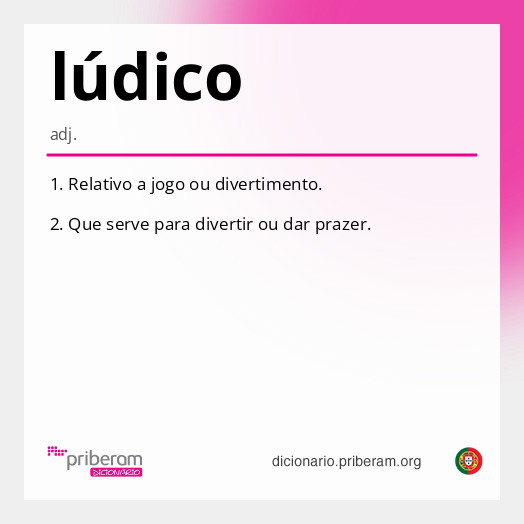 Significado de lúdico