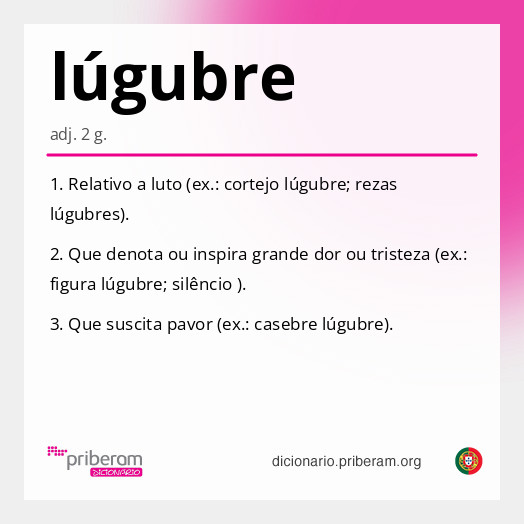Significado de lúgubre
