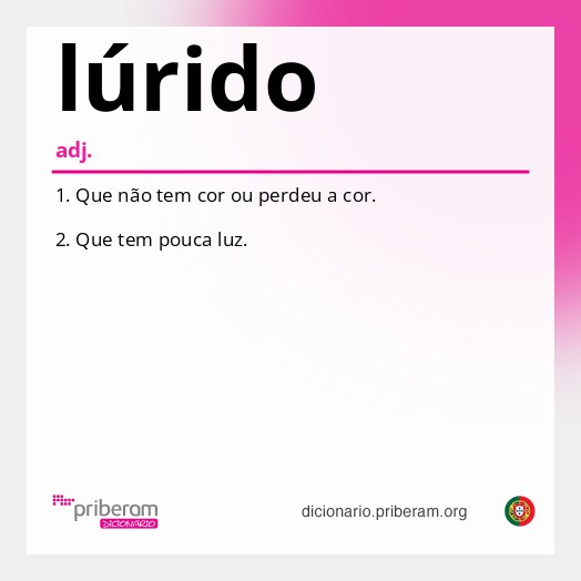 Significado de lúrido