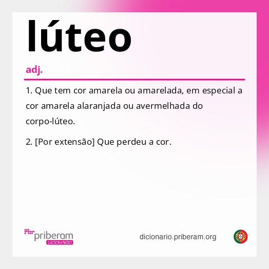 Significado de lúteo