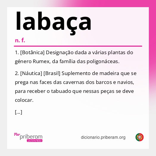 Significado de labaça