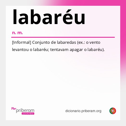 Significado de labaréu