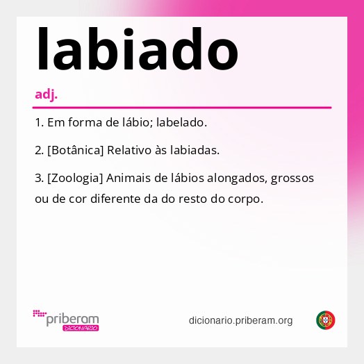 Significado de labiado