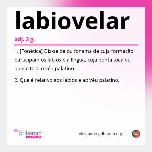 Significado de labiovelar