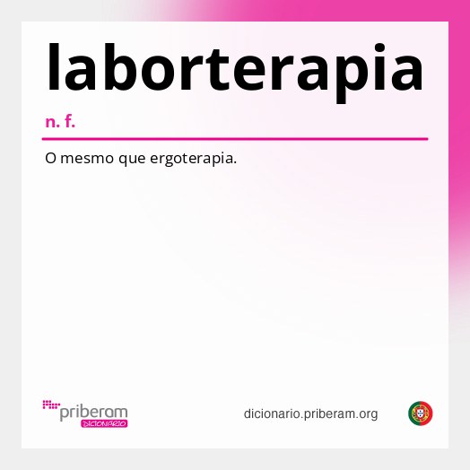 Significado de laborterapia