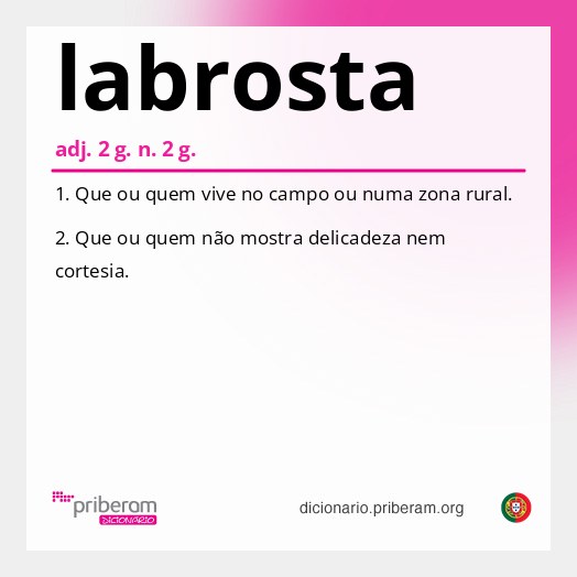 Significado de labrosta