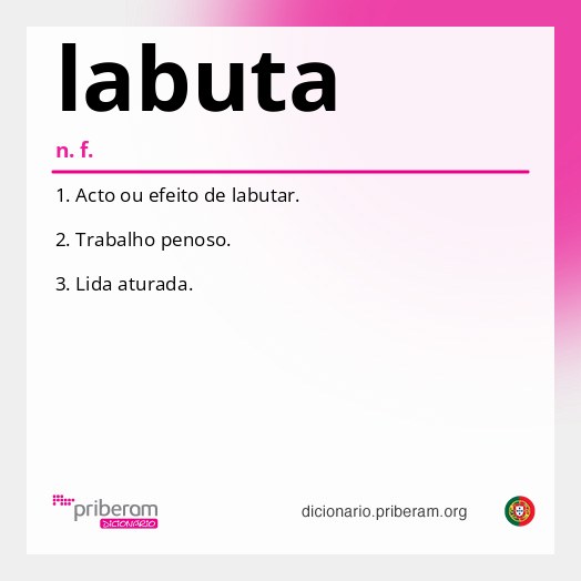 Significado de labuta