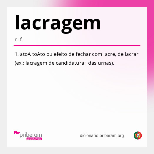 Significado de lacragem