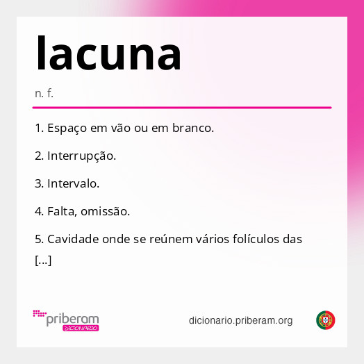 Significado de lacuna