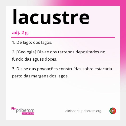 Significado de lacustre
